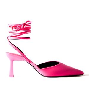 *BARBIE Trend Alert* Fabric Sling Back Heels NWT